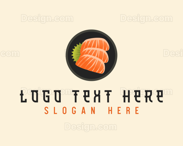 Sashimi Food Cuisine Logo