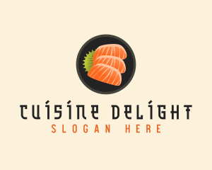 Sashimi Food Cuisine logo design