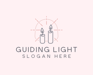 Candle Light Vigil logo design