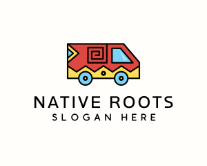 Ethnic Truck Vehicle logo design