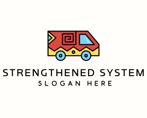 Ethnic Truck Vehicle logo design