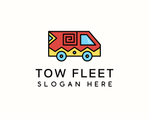 Ethnic Truck Vehicle logo design