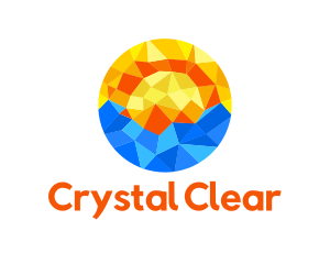 Sunset Beach Crystal logo design