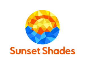 Sunset Beach Crystal logo design