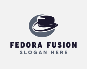 Fedora Hat Fashion logo design