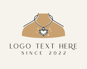 Woman Necklace Jeweler logo