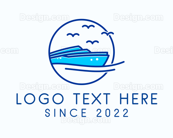 Vacation Yacht Travel Logo