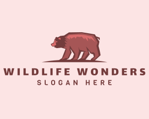 Wildlife Bear Animal logo design