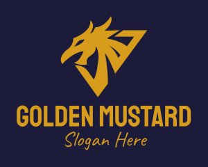 Golden Eagle Dragon logo design