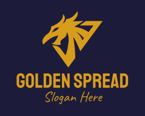 Golden Eagle Dragon logo design