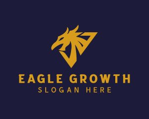 Golden Eagle Dragon logo design