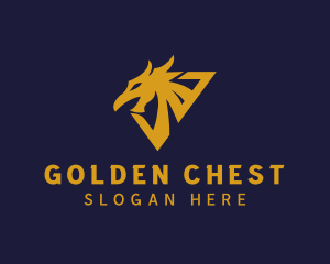 Golden Eagle Dragon logo design