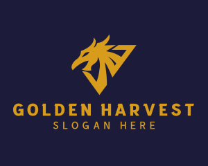 Golden Eagle Dragon logo design