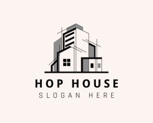 Apartment House Building logo design