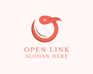 Elegant 3D Ribbon Company Letter O logo design