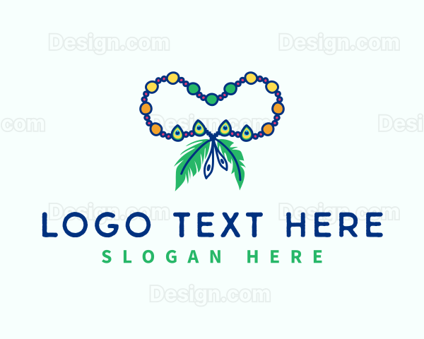 Peacock Feather Beads Logo