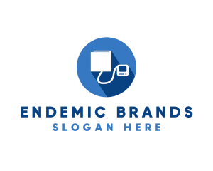 Blood Pressure Monitor logo design