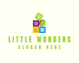 Preschool Toy Blocks logo design