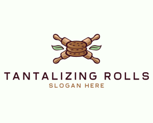 Rolling Pin Cookie  logo design