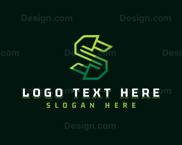 Geometric Tech Letter S Logo