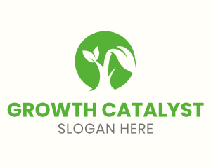 Green Eco Sprout logo design