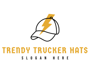 Thunder Baseball Cap logo design