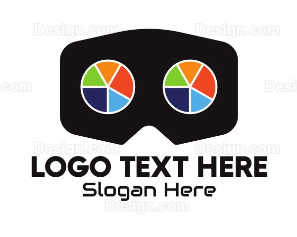 Pie Chart Goggles Logo