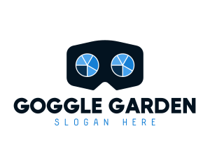 Pie Chart Goggles logo design