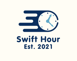 Blue Fast Clock logo