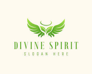 Angel Wings Leaf logo