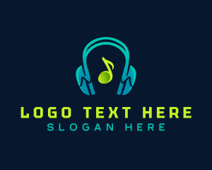 Music Headphones Studio Logo