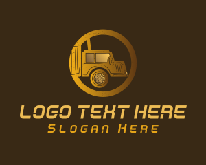 Gold Delivery Truck logo