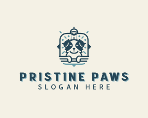 Puppy Dog Pet Grooming logo design
