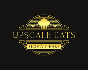 Restaurant Chef Toque logo design