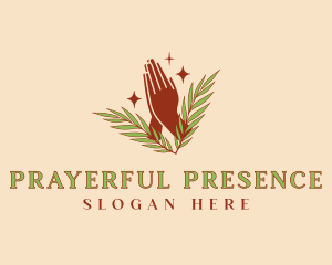 Holy Praying Hand logo design