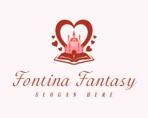 Fairytale Castle Heart logo design