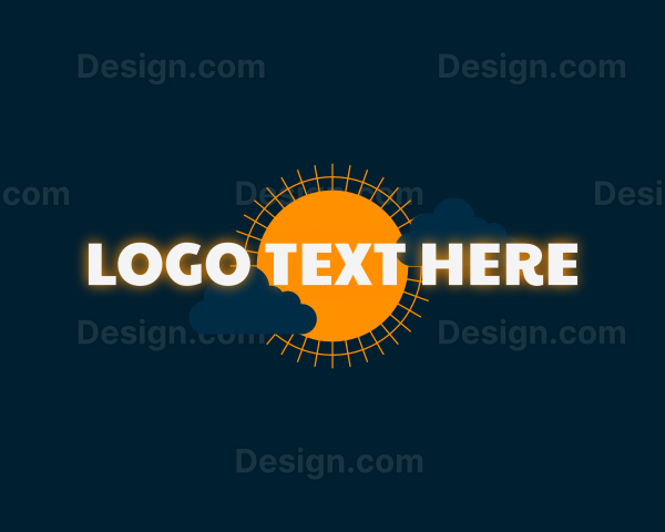 Sun Clouds Glow Business Logo