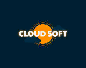 Sun Clouds Glow Business logo design