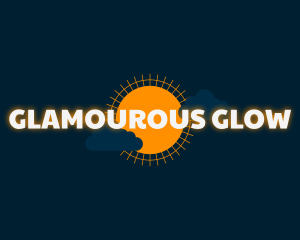 Sun Clouds Glow Business logo design