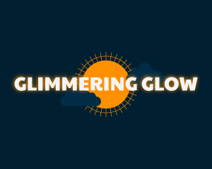 Sun Clouds Glow Business logo design
