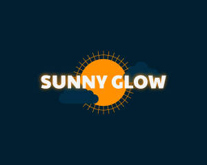 Sun Clouds Glow Business logo design