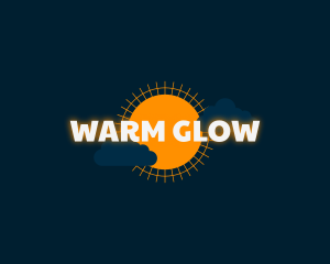 Sun Clouds Glow Business logo design