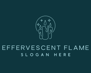 Candle Light Flame logo design