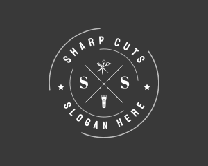 Barbershop Beauty Salon logo design