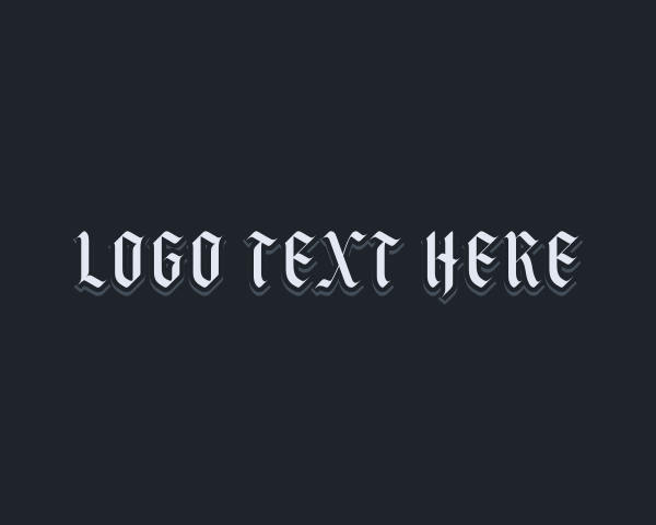 Gothic logo example 1