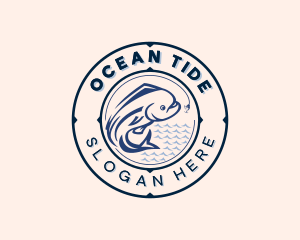 Ocean Trout Fishing logo design