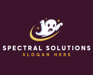 Scary Haunted  Ghost logo design