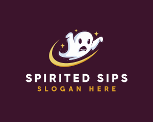 Scary Haunted  Ghost logo design