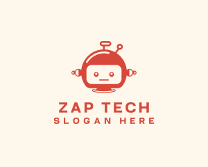 Tech Boy Robot logo design