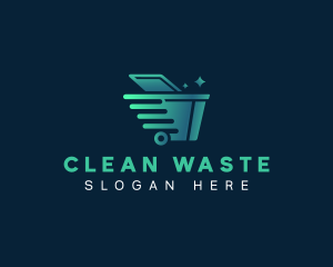 Garbage Bin Trash logo design